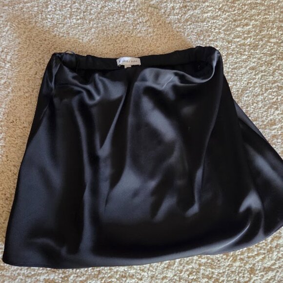 Gianni Bini Charlie Satin High Rise A-Line Slip Mini Skirt - size XS - NEW - Picture 3 of 9
